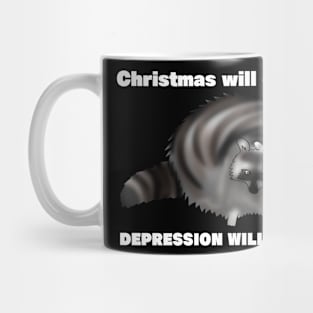 Christmas Will End Raccoon Mug